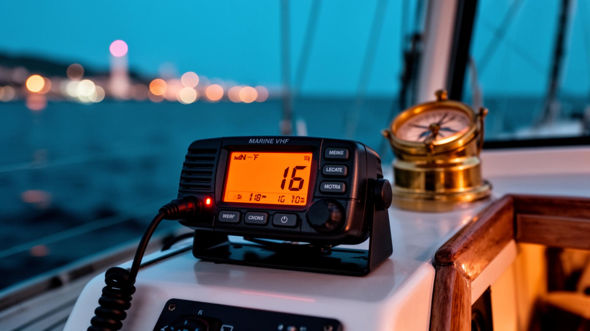 Radio VHF et instruments de communication maritime